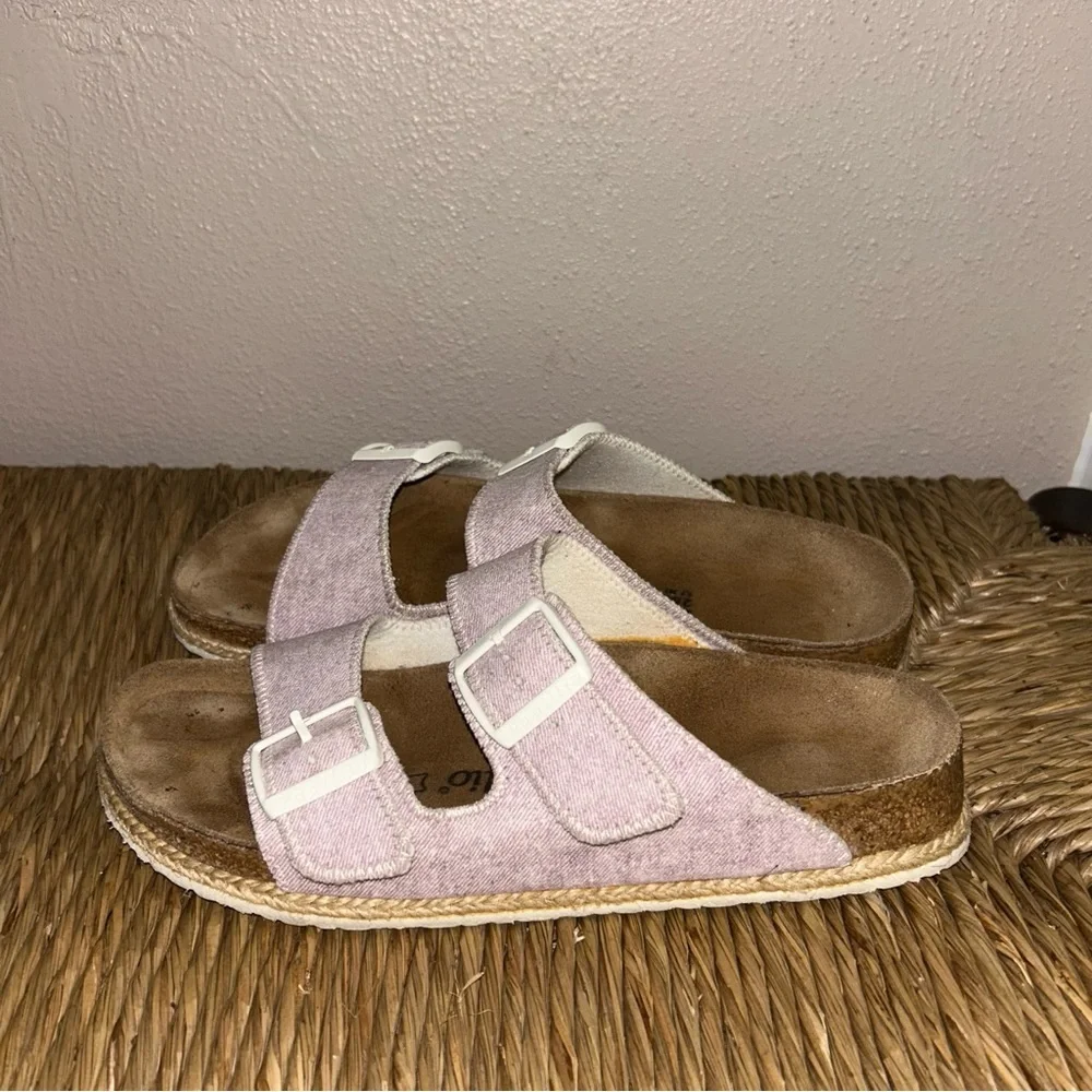 Birkenstock papillo Women's Double Buckle Slides in Light Purple - Picture 3 of 6